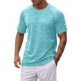 thumbnail image 1 of FEIFLY Men's Athletic Performance T-Shirt For Summer Active Wear Comfortable Round Neck Short Sleeve Sports T Shirt For Running And Fitness Tee Tops Fashionable Male Tshirts, 1 of 5