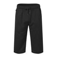 thumbnail image 1 of FEIFLY Men's Casual Shorts Summer Breathable Loose Fit Comfortable Elastic Waist Lightweight Outdoor Sports Wear Solid Color Relaxed Fit Streetwear, 1 of 3