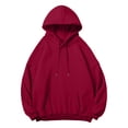 thumbnail image 1 of FEIFLY Men's Hoodies Fall Winter Casual Oversized Pullover Sweatshirt Long Sleeve For Everyday Wear Solid Color Leisure Outwear, 1 of 3