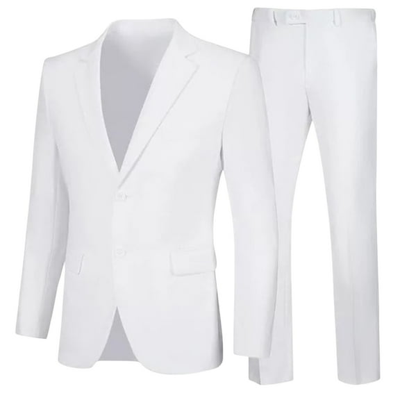 FEIFLY Men's Suits 2 Piece Sets Blazers And Pants Business Casual Formal Wear Slim Fit Wedding Outfits Comfortable Stylish Cozy Men Solid Color Slacks
