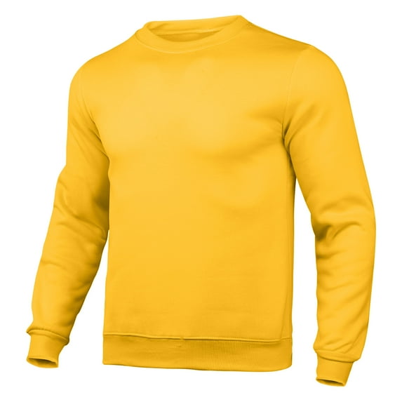 FEIFLY Mens Slim Casual Solid Color O Neck Sweatshirt Tops Round Neck Autumn Pocket Long Sleeve Pullover Tops Cozy Outwear