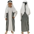 thumbnail image 1 of FEIFLY Outfits Sets Boys Dubai Robe Long Sleeve Traditional Middle Abaya Thobe Attire Kids Relaxed Fit Winter O-Neck Child Clothing Sets, 1 of 3