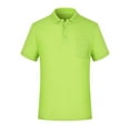 thumbnail image 1 of FEIFLY Polo Shirts Golf Shirts for Work Athletic For Men Short Sleeve Collared Shirt Summer Casual Polo Shirts Golf Shirts for Work Athletic With Pocket Solid Color Soft Dailywear, 1 of 2