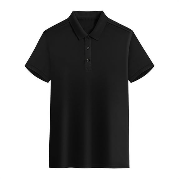 FEIFLY Polo Shirts Golf Shirts for Work Athletic For Men Short Sleeve Collared Shirt Summer Casual Polo Shirts Golf Shirts for Work Athletic Solid Color Cozy Dailywear