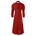 thumbnail image 1 of FEIFLY Priest Men Gothic Robe Halloween Father Outfits Party Halloween Solid Color Festival Clothing, 1 of 4