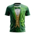 thumbnail image 1 of FEIFLY Tshirts St. Patrick's Day Graphic Men T-Shirt For Funny Irish Celebration Tee Green 3D Print Casual Comfort Short Sleeve O-Neck Stylish T-Shirts, 1 of 3