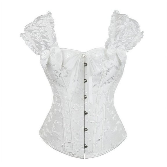 FEIFLY Women Elegant Sculpting Bodysuit Waist Trainer Corsets Tummy Control With Button Design And Puff Sleeves For Parties And Daily Wear Versatile For Any Season