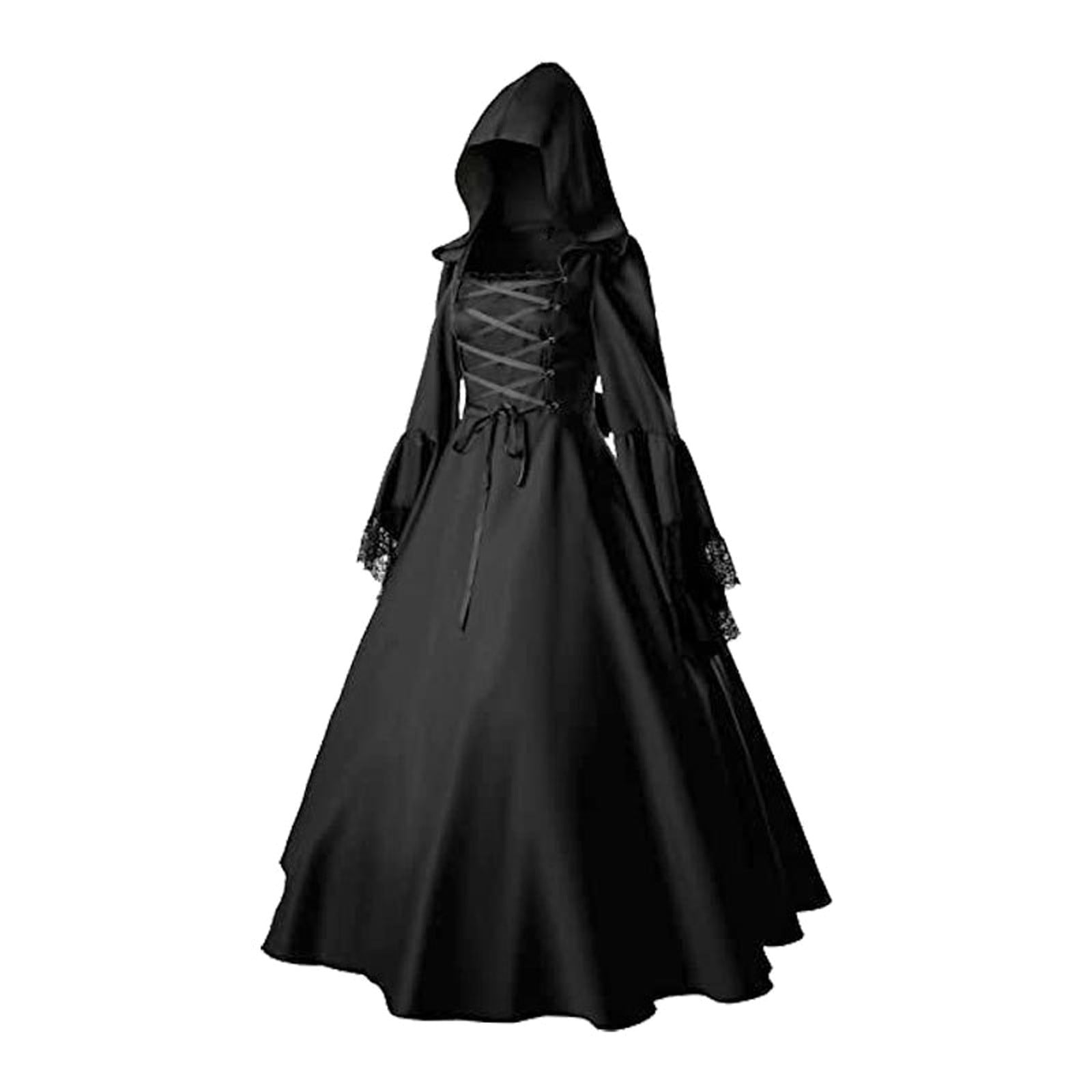 FEIFLY Women Gothic Long Dress For Halloween Dresses Masquerade And — free download