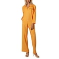 thumbnail image 1 of FEIFLY Women Halloween Prisoner Jumpsuit Orange Jumpsuit Outfits For Adults Party Performance Party Solid Color Festival Clothing, 1 of 7