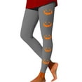 thumbnail image 1 of FEIFLY Women Leggings Halloween Pumpkin Print High Waisted Workout Yoga Pants For Women Lifting Compression Fitness Running Cozy Female Streetwear, 1 of 4