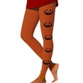 thumbnail image 1 of FEIFLY Women Leggings Halloween Pumpkin Print High Waisted Workout Yoga Pants For Women Lifting Compression Fitness Running Soft Female Streetwear, 1 of 4