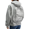 thumbnail image 1 of FEIFLY Women's Hooded Sweatshirt With Unique Backpack Design Casual Hoodie Pullover Tops For Daily Wear Outdoor Activities Solid Color Soft Long Sleeve Outwear, 1 of 8