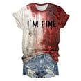 thumbnail image 1 of FEIFLY Womens Halloween Printed Short Sleeve O Neck T-Shirts T Shirt Tops, 1 of 5