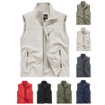 thumbnail image 1 of FEIIBMOYRIA Men Lightweight Vests Men's Stand Collar Full Zipper Solid Sleeveless Casual Outdoor Sports Jackets with Multi Pockets, 1 of 3
