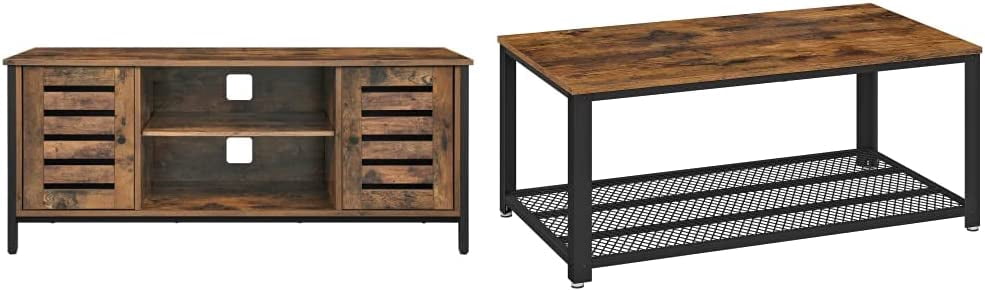 FEIRO TV Stand for 50 Inches Televisions and Coffee Table ...