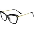 thumbnail image 1 of FEISEDY Cat Eye Glasses Frame Clear Lenses Eyewear Women B2440, 1 of 3