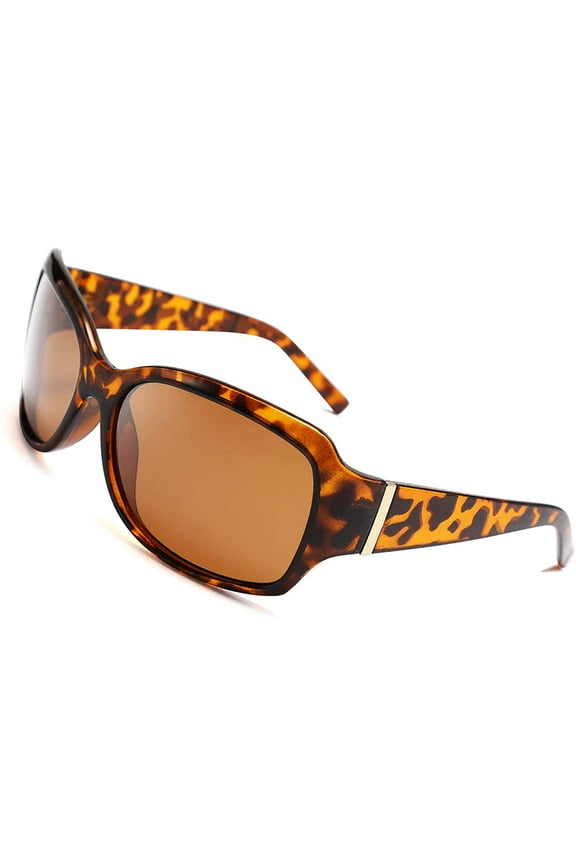 Classic Oversized Polarized Sunglasses Women Wrap Square Shades B2504