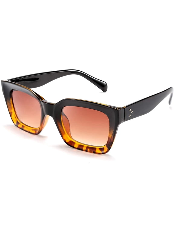 Classic Women Sunglasses Fashion Thick Square Frame UV400 B2471