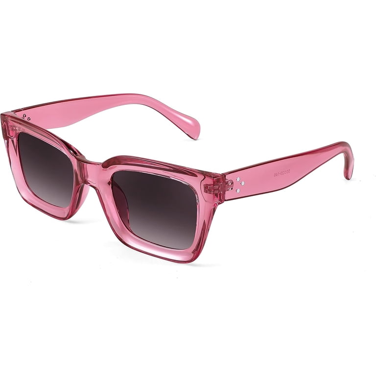 FEISEDY Classic Women Sunglasses Fashion Thick Square Sun  display picture 2