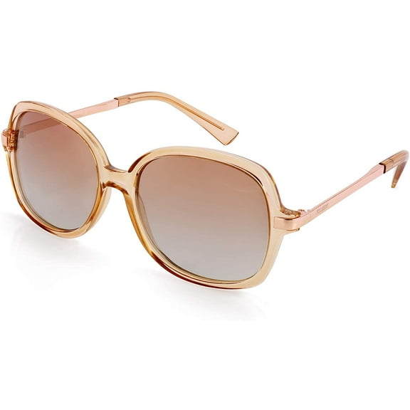 FEISEDY Classic Womens Elegant Polarized Sunglasses Ladies Wide Square Sunglasses Shades B2683