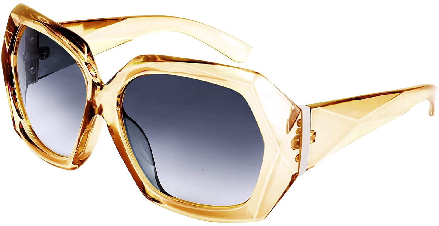 FEISEDY Crystal Square Women Sunglasses Luxury Diamond Thick  display picture 2