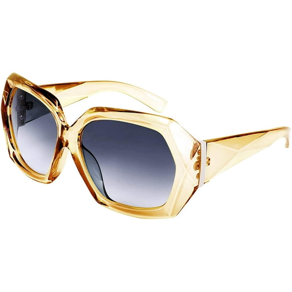 FEISEDY Crystal Square Women Sunglasses Luxury Diamond Thick Frame Ladies Shades B2708