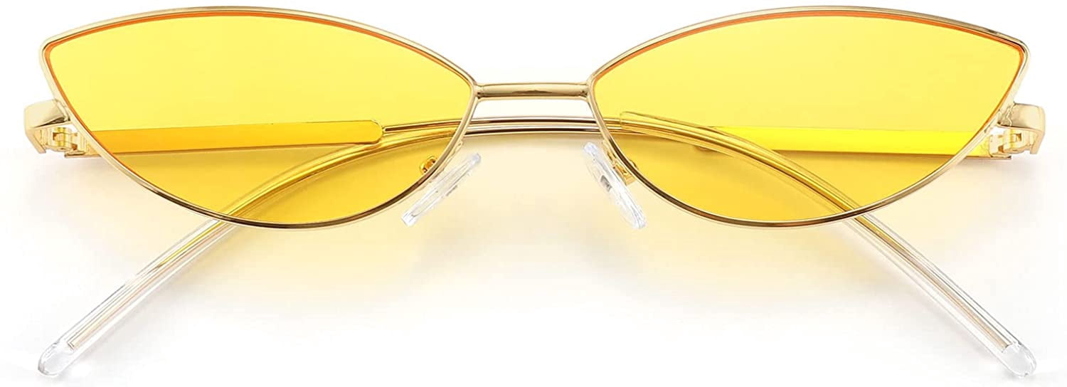 Retro Petals Shape Metal Frame Sunglasses UV400 Protection Small Shaped Fashion Sunglasses FEISEDY Retro Petals Shape  main image 4
