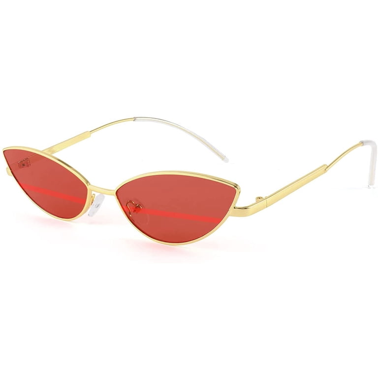 Fashion Designer Sunglasses Retro Small Petals Amazon.com: FEISEDY 2Pack Fashion Designer Sunglasses Retro  main image 3