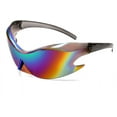 thumbnail image 1 of FEISEDY Futuristic Sunglasses, Fashion Alien Y2K Wrap Around for Women Men B4135, 1 of 12