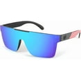 thumbnail image 1 of FEISEDY Men Sunglasses Polarized Oversized Square Flat Top Cycling Running Fishing Golf Hiking Sports B2990, 1 of 16