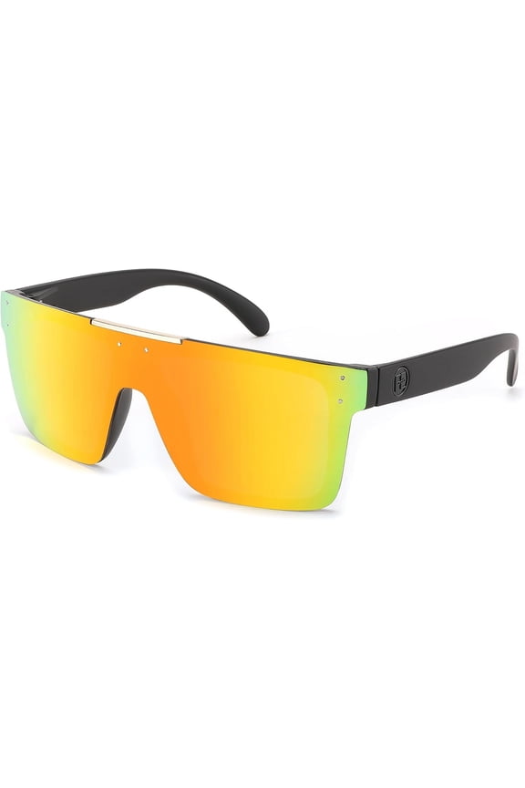Men Sunglasses Polarized Oversized Square Flat Top Cycling Running Fishing Golf Hiking Sports B2990