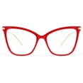 thumbnail image 1 of FEISEDY Oversized Cat Eye Glasses Frame Blue Light Blocking Eyewear for Women B2589, 1 of 7