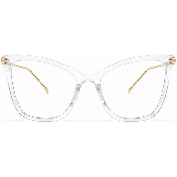FEISEDY Oversized Cat Eye Glasses Frame Blue Light Blocking Eyewear for Women B2589