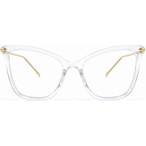 FEISEDY Oversized Cat Eye Glasses Frame Blue Light Blocking Eyewear for Women B2589