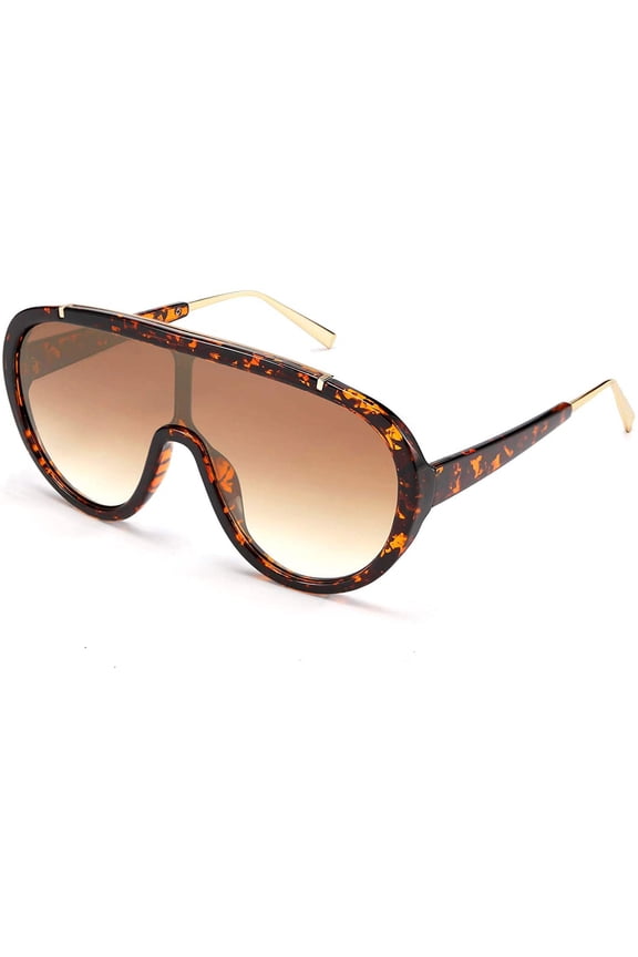 Oversized One Piece Sunglasses Women Men Fahion Siamese Lenses Retro Design B2580
