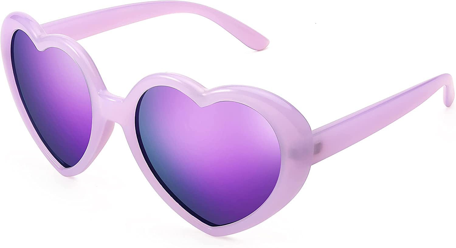 FEISEDY Polarized Heart Shaped Sunglasses Oversized Vintage 