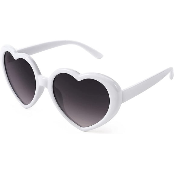 FEISEDY Polarized Heart Shaped Sunglasses Oversized Vintage Fashion Love Eyeglasses for Women UV400 B2337