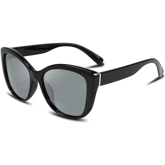 FEISEDY Polarized Vintage Sunglasses American Square Jackie O Cat Eye Sunglasses B2451