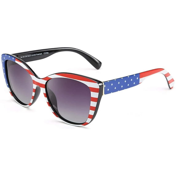 FEISEDY Polarized Vintage Sunglasses American Square Jackie O Cat Eye Sunglasses B2451