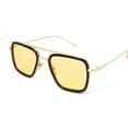 thumbnail image 1 of FEISEDY Retro 70s Aviator Sunglasses Tony Sunglasses Trendy Women Square Sun Glasses B2510, 1 of 14