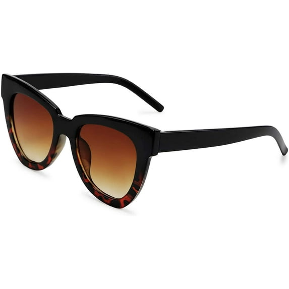 FEISEDY Retro Cat Eye Sunglasses Women Men Vintage Square Cateye UV400 Sunglasses B2586