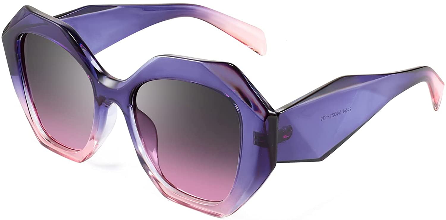 FEISEDY Women Vintage 60s Cateye Sunglasses Cool Personality Charm