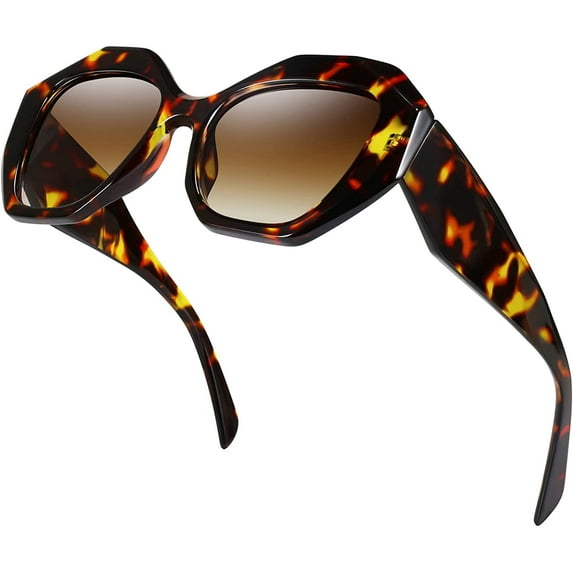 FEISEDY Retro Cateye Sunglasses Women Oversized Vintage Cat Eye Shades UV400 Lenses B2817