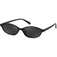 thumbnail image 1 of FEISEDY Retro Oval Cat Eye Sunglasses for Women 90s Narrow Lightweight Shades Y2k Trendy Sunnies B0257, 1 of 10