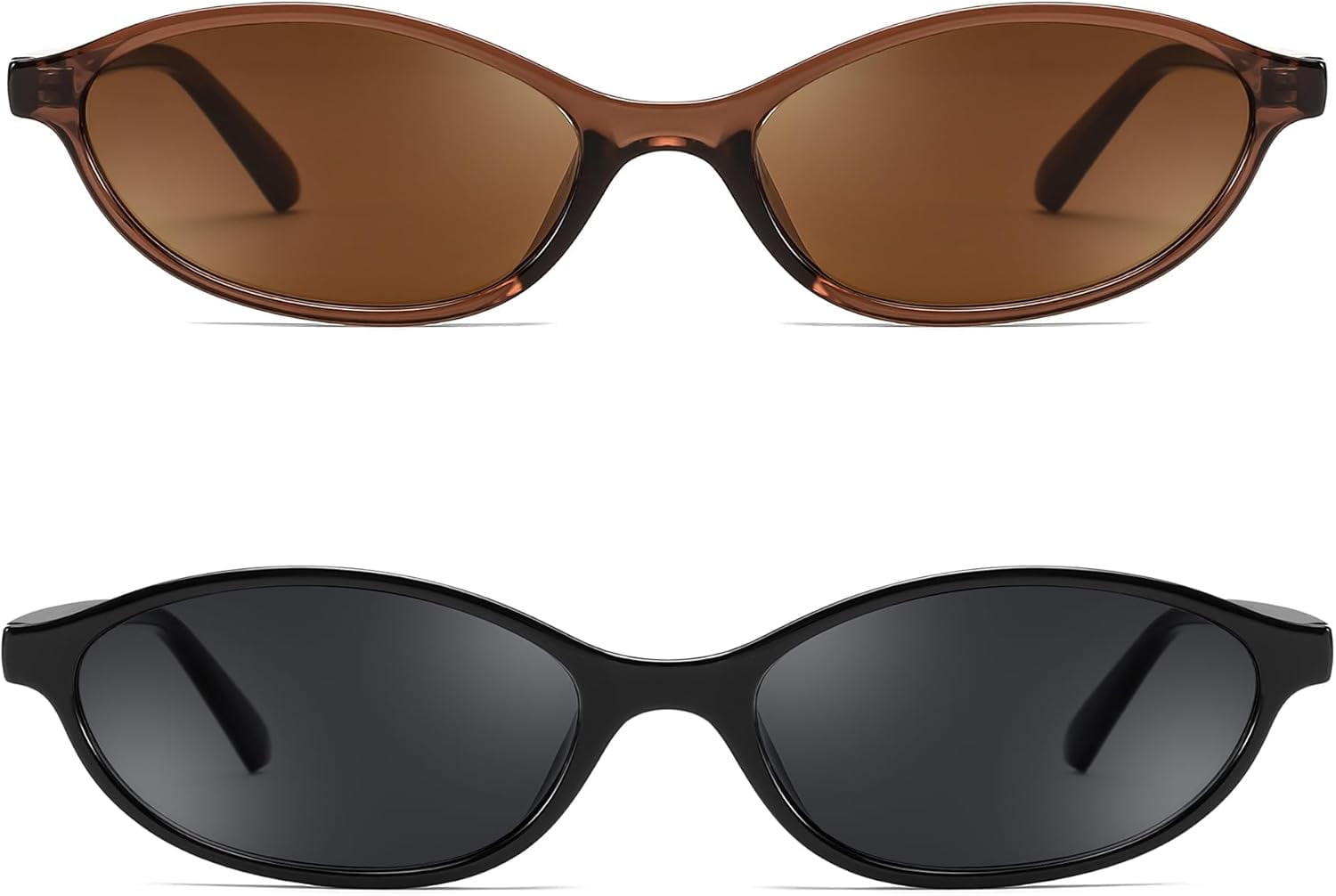 Retro Oval Cat Eye Sunglasses Y2K Trendy Narrow Sunnies Retro Oval Cat Eye Sunglasses for Women Y2k Trendy Narrow  main image 2
