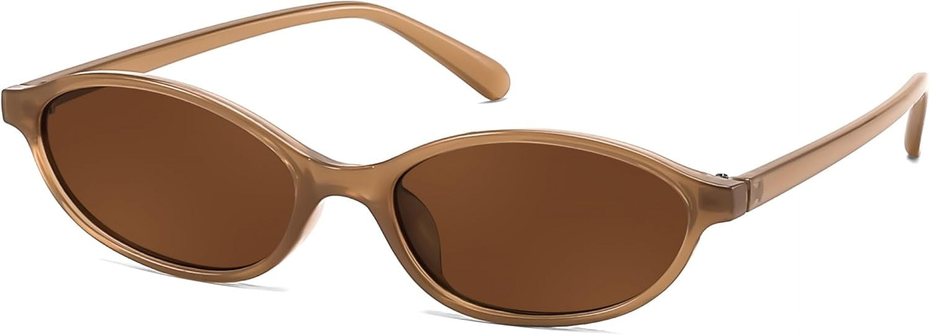 Retro Oval Cat Eye Sunglasses Y2K Trendy Narrow Sunnies Retro Oval Cat Eye Sunglasses for Women Y2k Trendy Narrow  main image 3