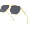 thumbnail image 1 of FEISEDY Retro Oversized Aviator Sunglasses for Women Men Trendy Square Shades UV400 Metal Sun Glasses B2874, 1 of 14