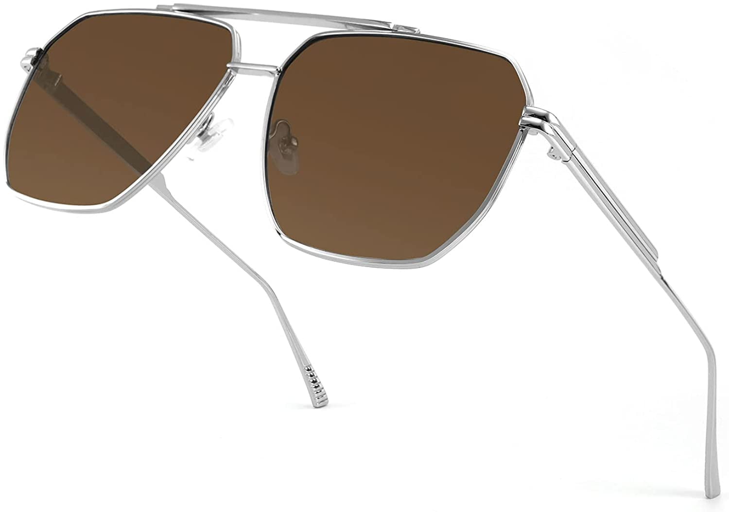 FEISEDY Retro Oversized Aviator Sunglasses for Women Men 
