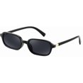thumbnail image 1 of FEISEDY Retro Rectangular Sunglasses for Women Men 90s Small Vintage Fashion Square Sunnies B0282, 1 of 12