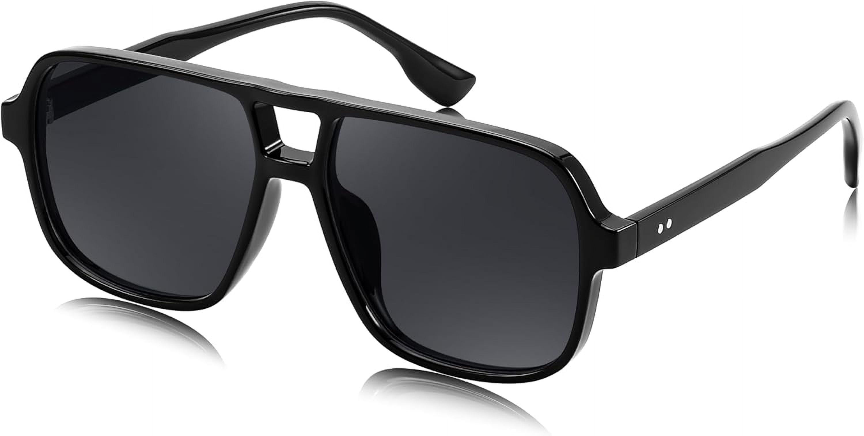 FEISEDY Retro Square Aviator Sunglasses Women Men 70s 